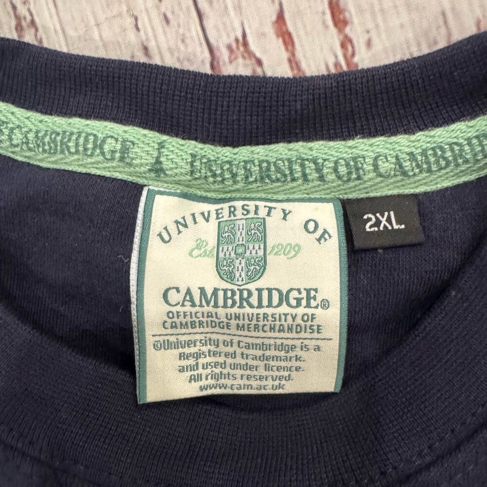 University of Cambridge Official Crewneck Sweatshirt Navy 2XL Embroidered - Picture 4 of 9